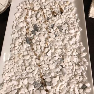 Matching necklace and earrings